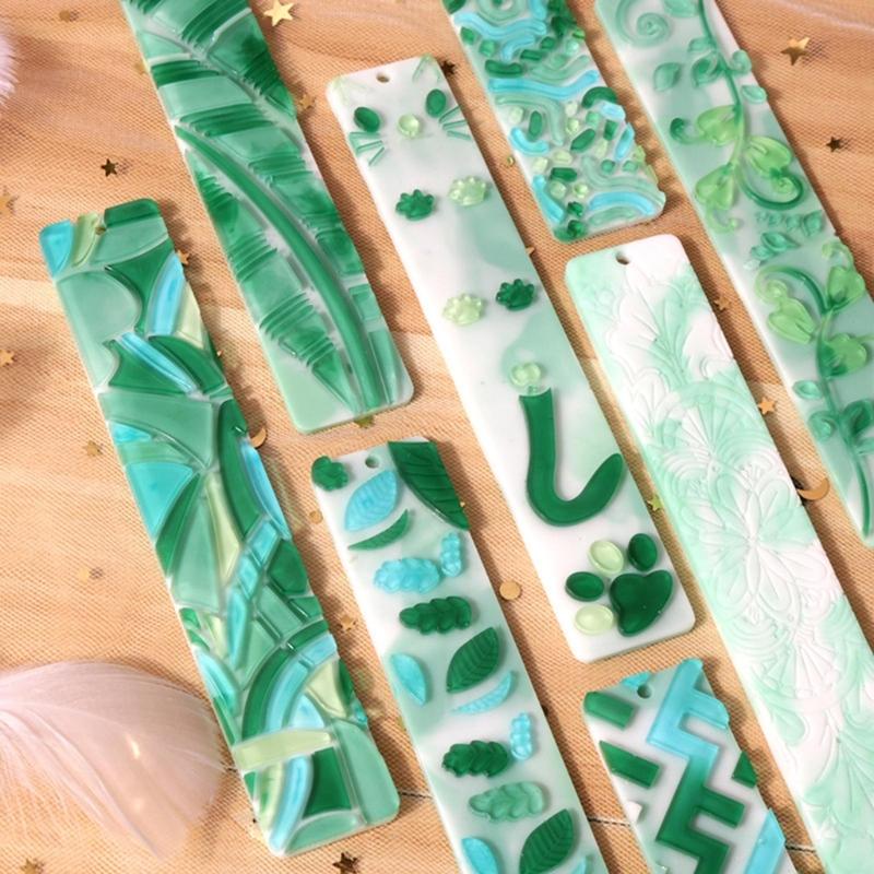 Rectangle Silicone Bookmark Mold DIY Bookmark Mould Making Epoxy Resin Jewelry DIY Craft Silicone Mold 150x35mm