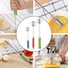 Semi-Automatic Egg Beater Whisk Set Easy To Use Hand Push Mixer Tool Stainless Steel 360 Degree Rotary Blender for