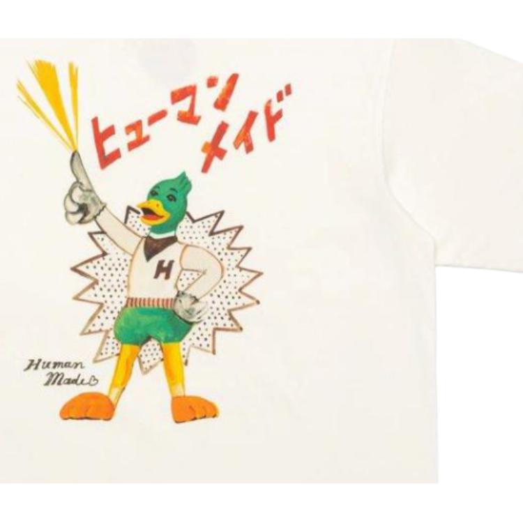 HUMAN MADE T-Shirts Unisex White Crew Neck Moderate XX26TE003
