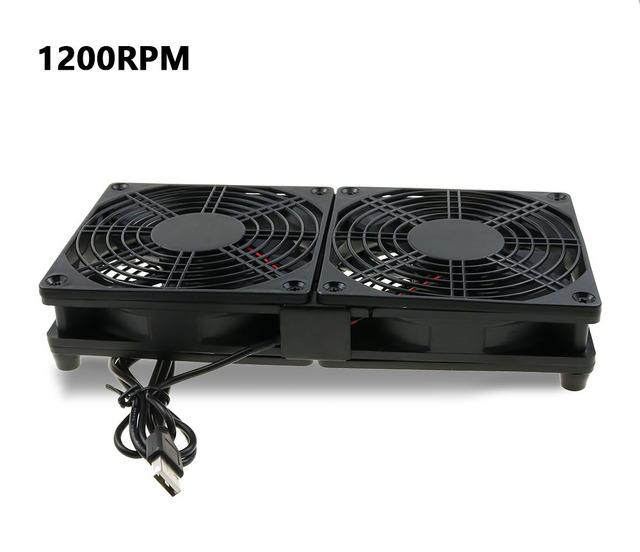 Router Cooling Fan DIY PC Cooler TV Box Wireless  Silent Quiet DC 5V USB Power 120mm 240mm Fan 12CM W/Screws Protective Net