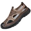 Men's sandals summer hollow breathable mesh comfortable soft sole wear-resistant outdoor casual shoes driving shoes beach shoes
