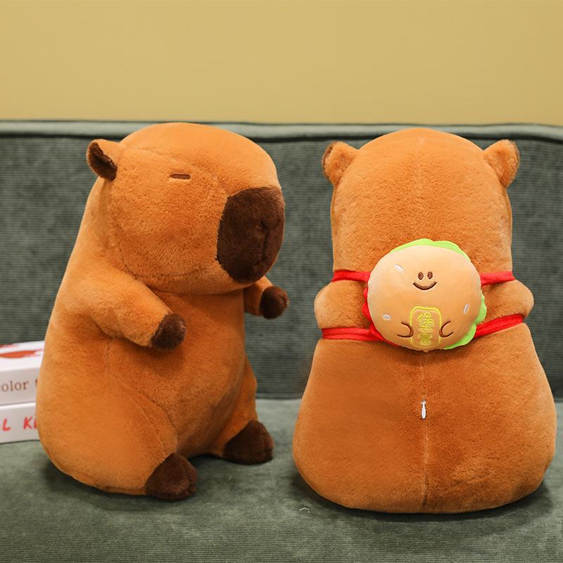 New Fun Kapibara Doll Fries Backpack Capybara Doll Doll Plush Toy Girl Birthday Gift
