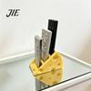 Multi-compartment Remote Holder Control with 3 Compartments 3D-Printed Cheese-Shaped Efficient Storage Solution Desk Organizer for Table Nightstand