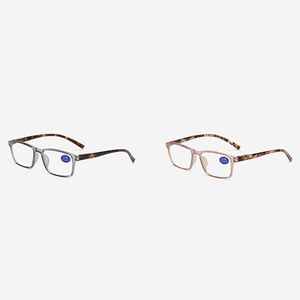 

PC Business Eyeglasses Square Frame Eye Protection Portable Ultra Light Frame brown-200