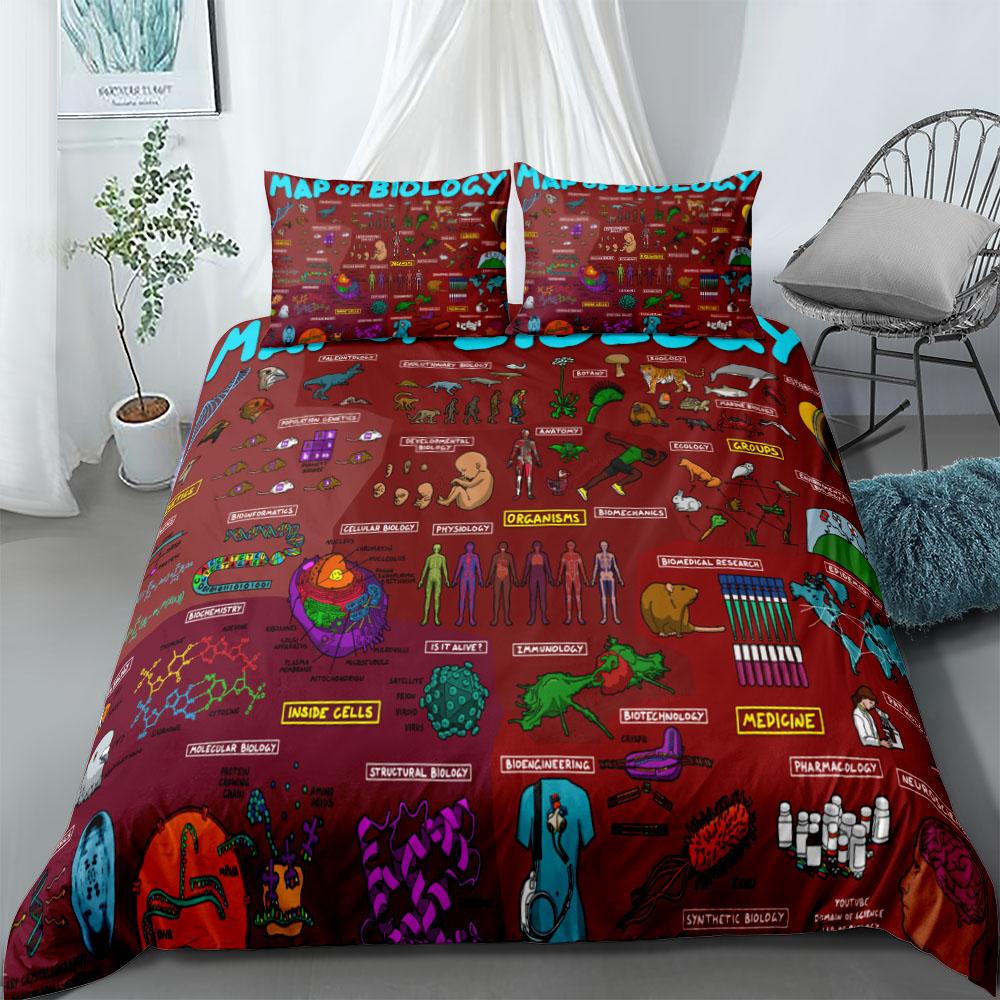 

Комплект постельного белья Mathmatic Knowledge King Queen Double Full Twin Single Size Duvet Cover Pillow Case Комплект постельного белья 140x210cm