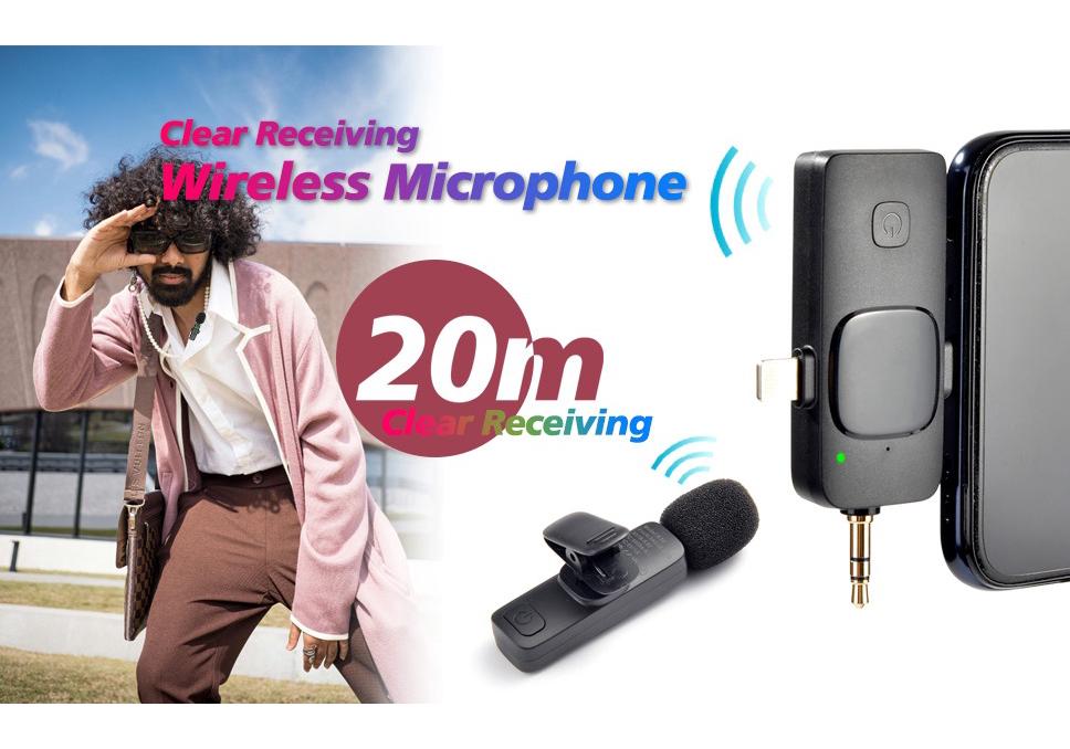 Mobiles Live-Streaming-Kit: Stativ, Fülllicht, Kabelloses Ansteckmikrofon, Taschenlampe