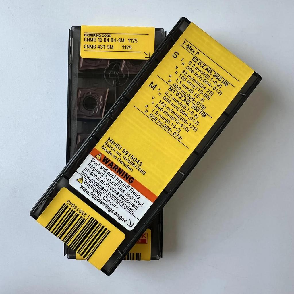 Original Sandvik / CNMG120404-SM 1125 /CNC CARBIDE tool blade 10 Pcs