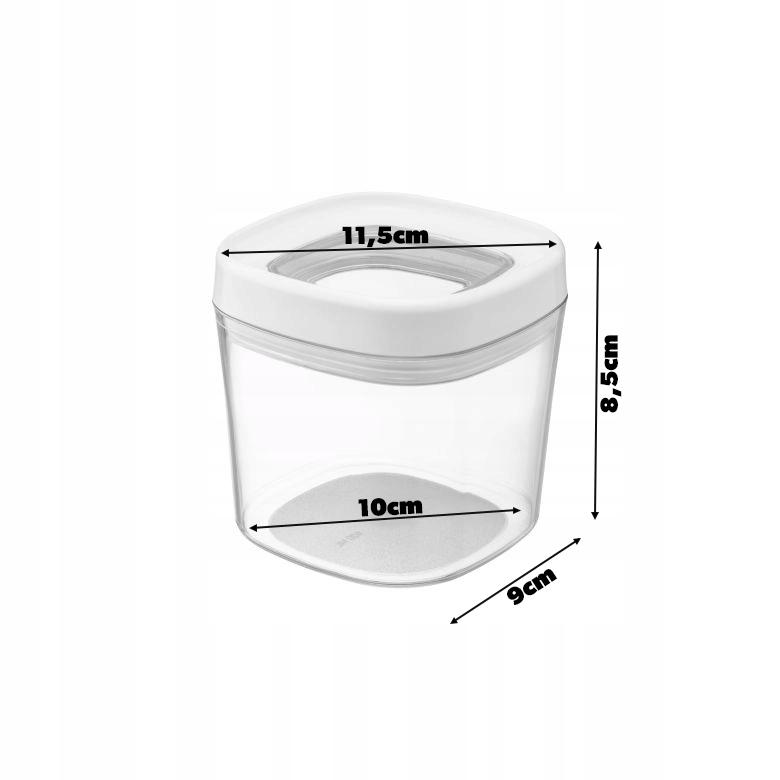 KADAX Pojemnik Na Żywność Przyprawy Produkty Sypkie Z Pokrywką Plastikowy