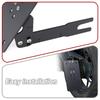 1 Set Universal Side Mount Motorcycle Registration Number License Plate Holder Bracket With LED Light Fender Eliminator