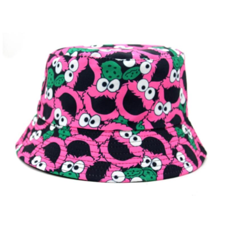 Hip-Hop-Style-Sesamstraßen-Fischerhut als Sonnenschutz
