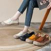 New Women's Loafers Shoe Antislip Retro Genuine Leather Shoes Women Comfortable Female Boat Shoes Spring and Autumn