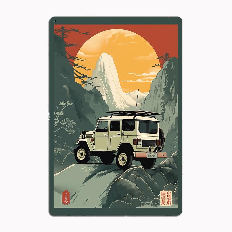 Classics Car FJ40 Series Best Land Cruiser 4wd Retro Poster Metal Sign Garage Club Indoor Room Wall Decor Custom Tin Home Decor