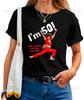 Sally Omalley I'm 50 Printed T-shirt Tops I Like To Kick Stretch and Kick Shirt Unisex Crewneck