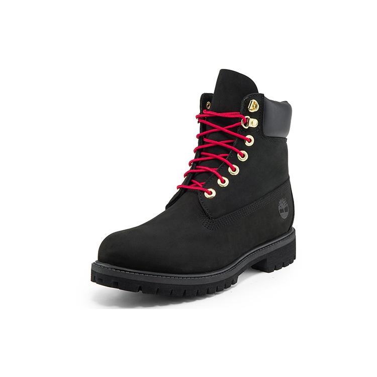 Timberland 6 Inch Waterproof Premium Boots 'Black Red' Men's A2GHY001