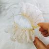 Elegant Flower Clip Resin Bow Mesh Vertical Clip Korean Style Women Ponytail Holder For Gifts Solid Color Hair Accessory