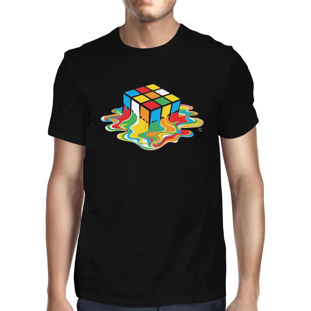 1Tee Mens Melting Magic Cube T-Shirt