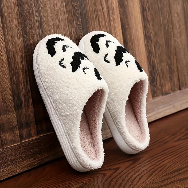 Slippers cotton slippers women winter christmas halloween cotton mop indoor home plush warm cotton slippers