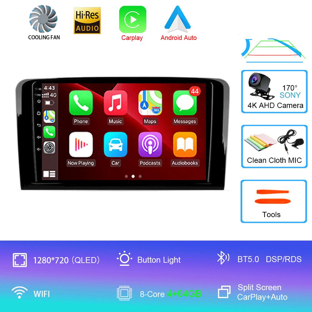 Android 14 Car Radio For Mercedes Benz ML GL ML350 GL320 X164 2005 - 2009 Multimedia Video Player Navigation Stereo GPS