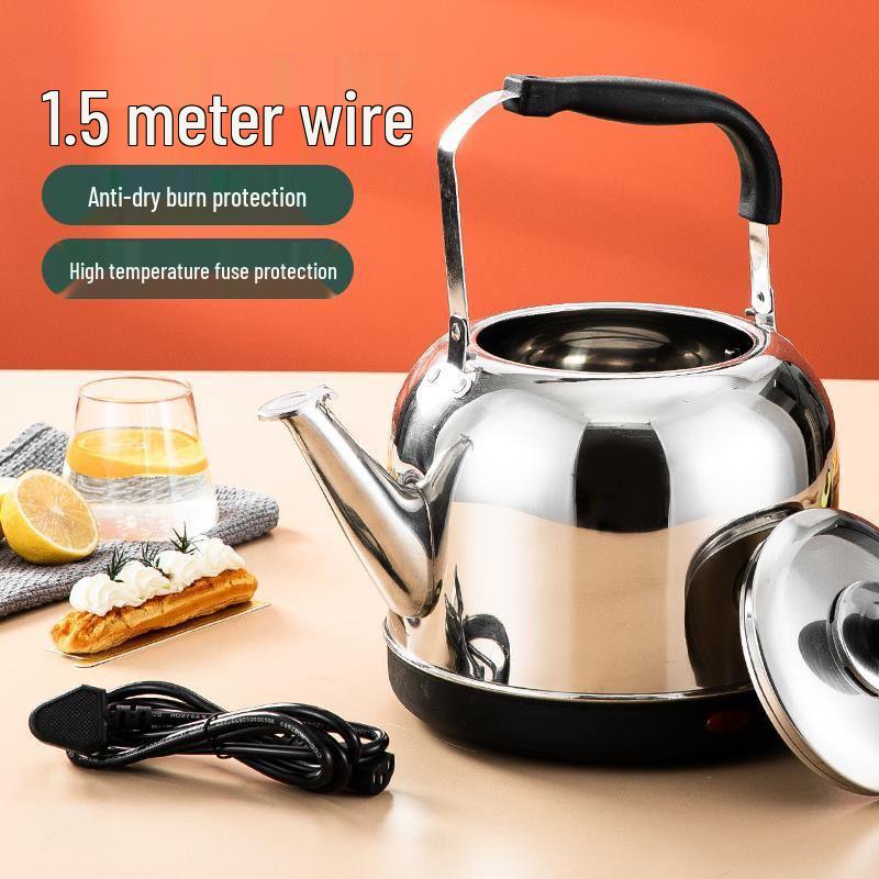 Large Capacity 304 Stainless Steel Electric Kettle with Automatic Power Off and Insulation, Collected by 12,198 People