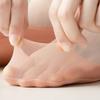 5Pairs Solid Color Invisible Tabi Socks Mesh Non-slip Toe Socks Boat Socks Set Women  Girls