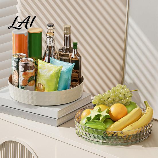 Plastic Spice Organizer 360 Degree Rotating Rack Lazy Susan Turntable Countertop for Cabinet Pantry Seasoning Bottle Holder Kitchen Storage Rack