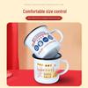 OLOEY Retro Enamel Couple Mug Set (2-Pack)