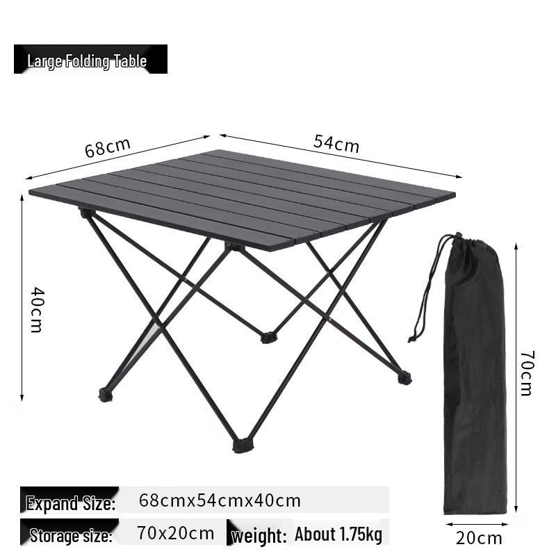 Jun Kai Wei Portable Aluminum Outdoor Folding Table Set