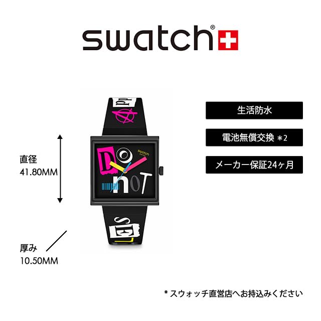 Swatch Pierced Edge Black Watch, SO34B100,