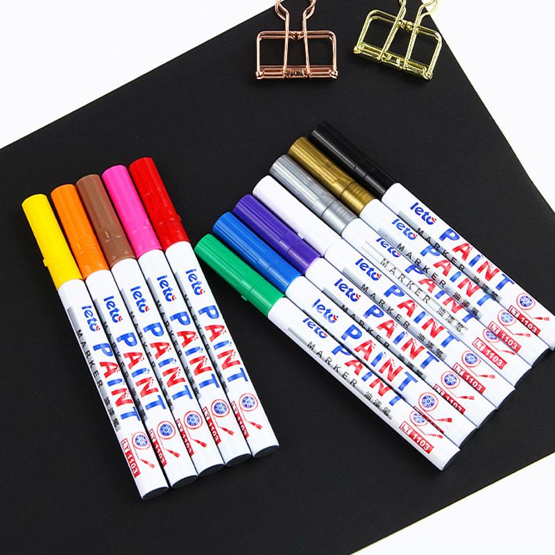 12 Color Paint Pen,Marker,Waterproof And Oil-Proof Tire Industry,No Fading,No Erasure,No Fading Oiliness 1pcs