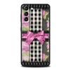 Phone Case Cover for Samsung Galaxy S25 Edge S24 S23 S22 S20 S21 FE Ultra S10 S10E Plus 5G Soft TPU Bow-Knot Pink Bow Pattern