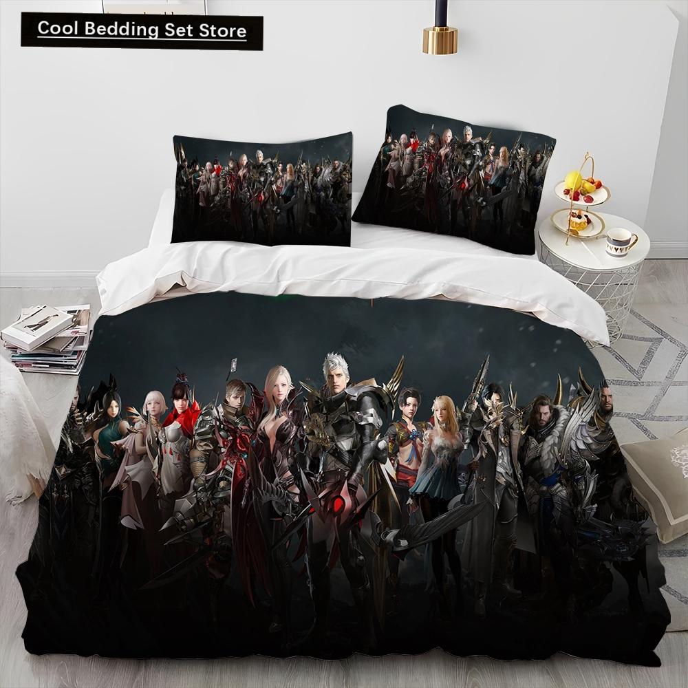 3D Lost ARK Game Gamer Cartoon Comforter Bedding Set,Duvet Cover Bed Set Quilt Cover Pillowcase,king Queen Size Bedding Set Kids