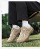 Men's Cross-Border Low-Top Lace-Up Autumn Wide Toe Casual Barefoot Flat Shoes, Plus Size Trendy Style