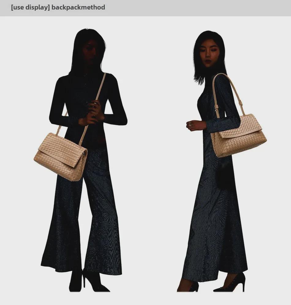 Handgewebte Luxus-Damen-Schultertasche: Elegant, Vielseitig und Modisch für Herbst und Winter