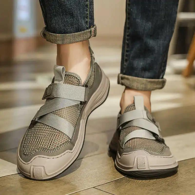Fashion Mocacinnes Ankle Sports For Men High Men's Shoes Boot Sneakers Resort 2025outdoor Snearkers Skor High-tech Fat Classical