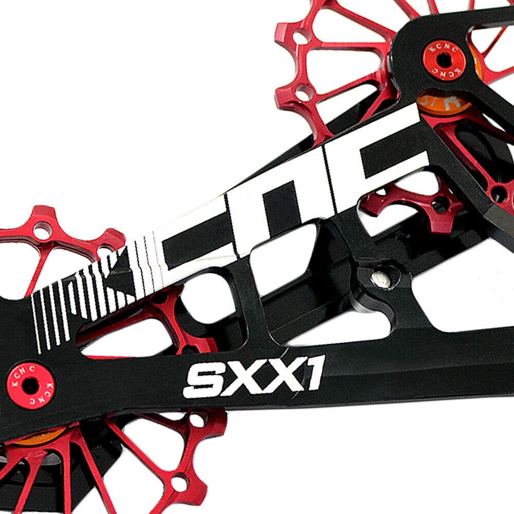 KCNC SXX1 MTB Bicycle Oversized Pulley Wheel Cage OSPW For SRAM SK2104 Eagle, Red, KOT39-003,