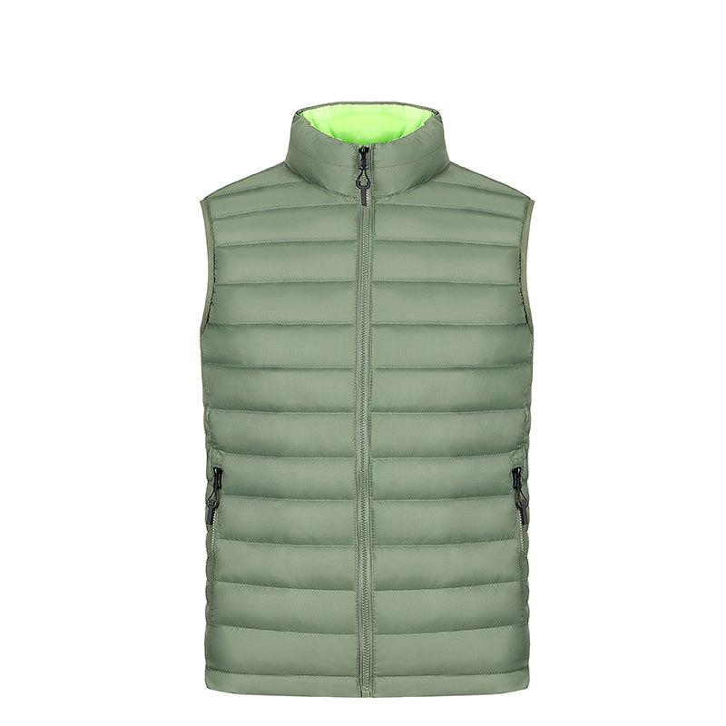 Men's Autumn and Winter Vest Stand-up Collar Cotton Clothes, E-commerce Large-size Vest Jacket, Feather Cotton Vest Vest