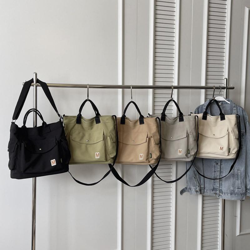 Женские сумки женские Оксфордские сумки-тоут клатч женские сумки через плечо хаки — фото 3