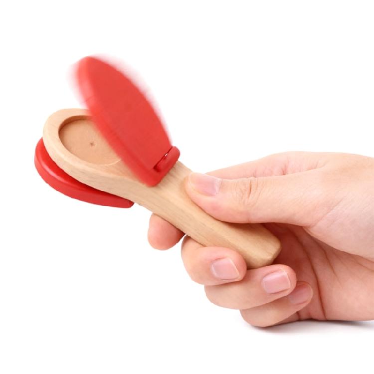Wood Kids Clapper Orff Toy Kids Castanets Percussion Toy for Music Exploration and Child Development Rhythm Instrument