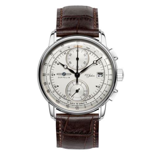 Zeppelin Watch 100th Anniversary Ivory Dial 86701 Men's [Regular Imported Product]