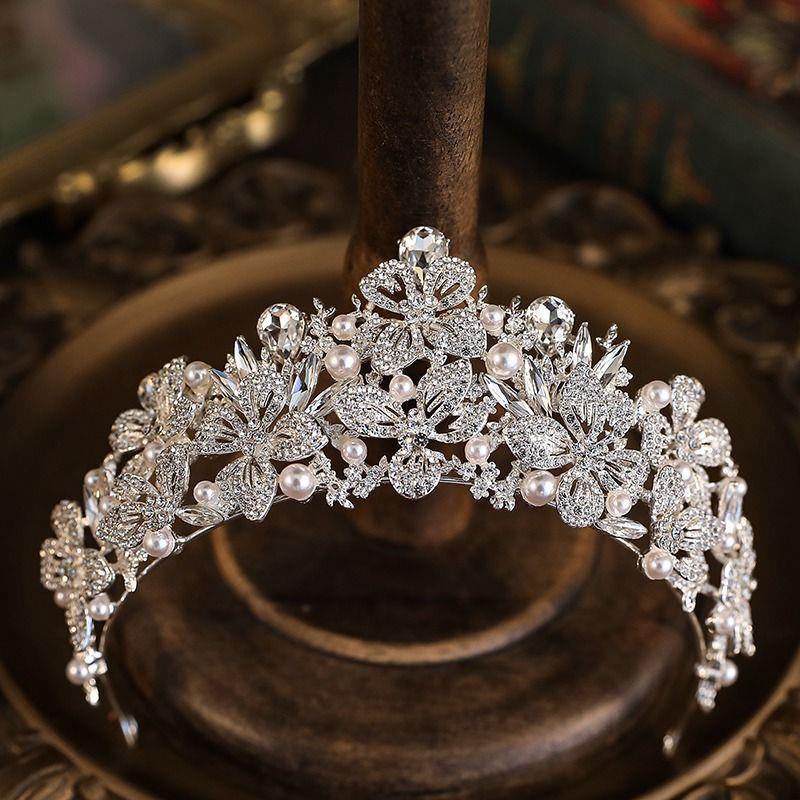 

Crown Headwear for Brides Korean Princess Wedding Crystal Grand and Luxurious Wedding Dress Birthday Accessories New Crown Headband