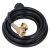 Fuel Gas Extension Hose 12ft with Pressure Gauge Leakage Detector Replacement for Tank BBQ Grill