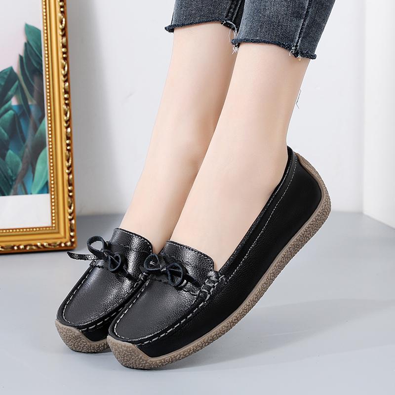 Casual Sneakers Women Shoes New Genuine Leather Comfortable Slip-On Flats Female Shoe Woman Sneaker Chaussures Femme