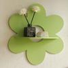 Flower Shaped Decorative Stand Fashionable Wall Shelf Wood Jewelry Display Storage Rack Floating Shelves for Living Room