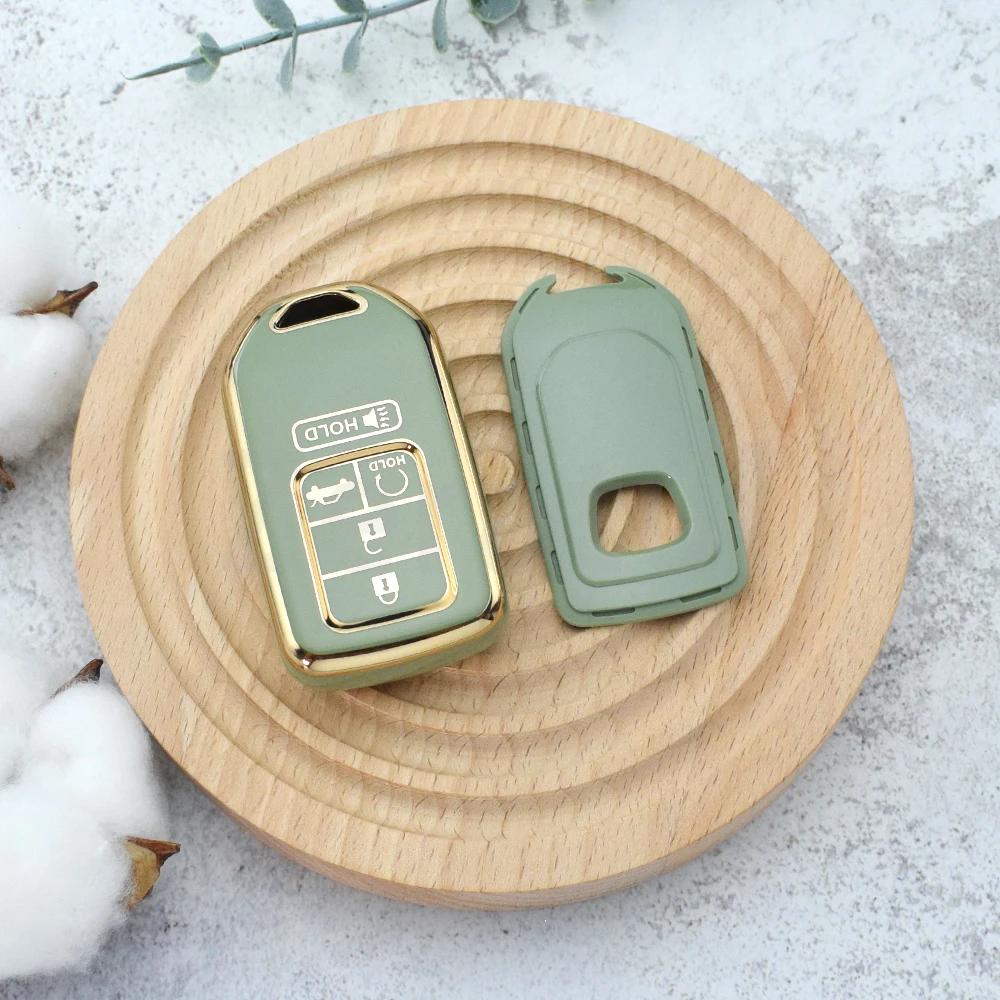 

5 Buttons Remote Auto Shell Fob Protector For Honda Accord Civic Crv Pilot Ridgeline Odyssey Passport Tpu Car Key Case Cover
