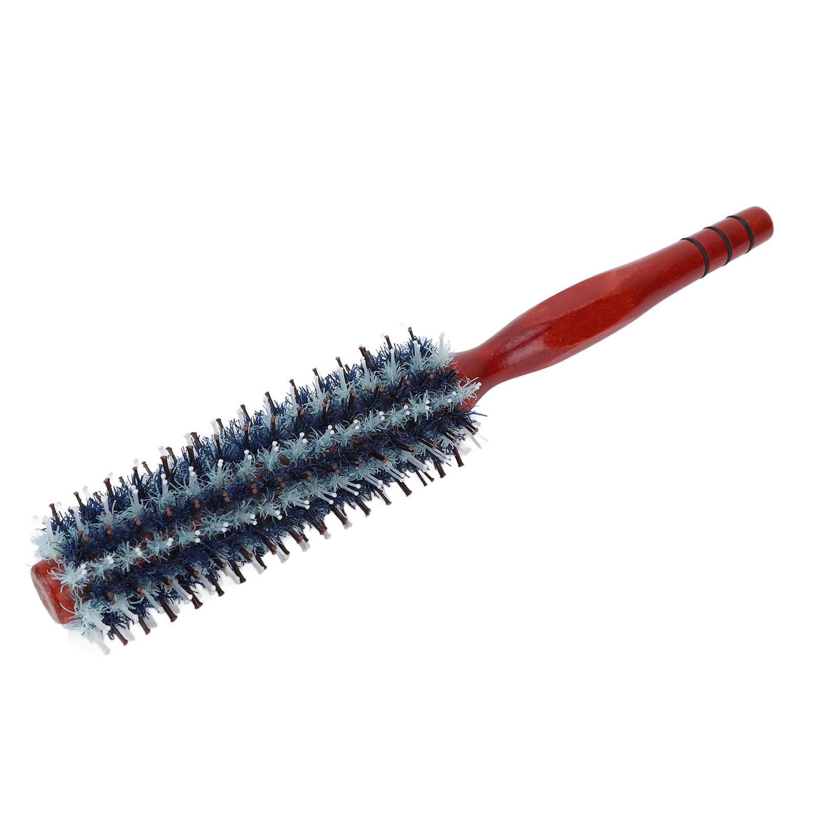

Styling Brush High Temperature Antistatic Humanized Design Synthetic Wood Round Rolling Comb for Salon Home Use 14s Small