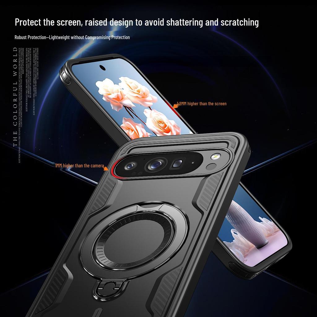 Google Pixel 9 Pro XL Magnetic Rotating Stand Drop-Proof Case