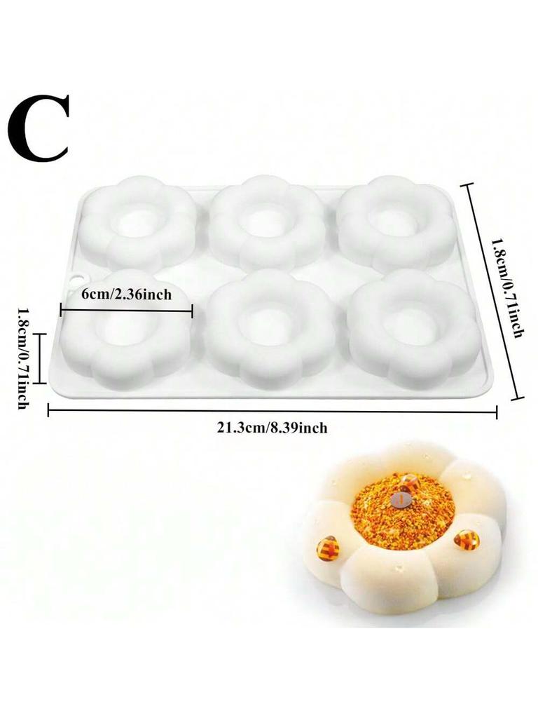Silicone Pudding Cup Mold Chocolate Mousse and Cake Decorating Tools Bakeware Dish Muffin Pan Non-Stick Baking Supplies