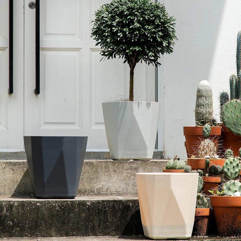 30cm Large Caliber Nordic Style Floor-Standing Plastic Flower Pot