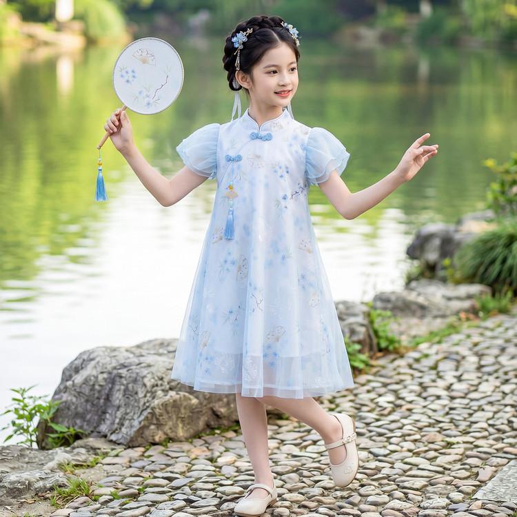 Girls' Hanfu Style Cheongsam Dress