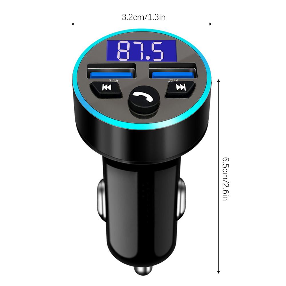USB Car Wireless Bluetooth FM Radio Transmitter Car MP3 Radio Charger Adapter FM Transmitter Car MP3 Player Double USB FM Player